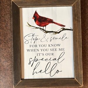Framed Cardinal Wall Art